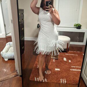 Adrianna Papell beaded cocktail dress